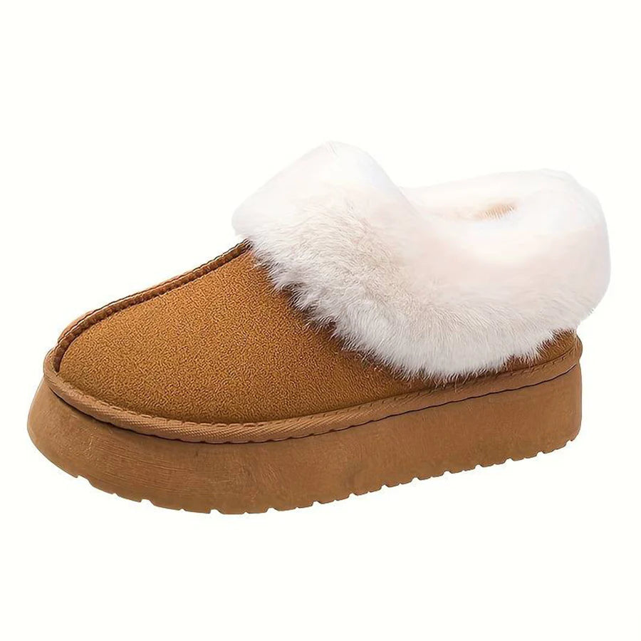 Plateaupantoffels | Bont | Instapmodel | Winterschoenen voor dames