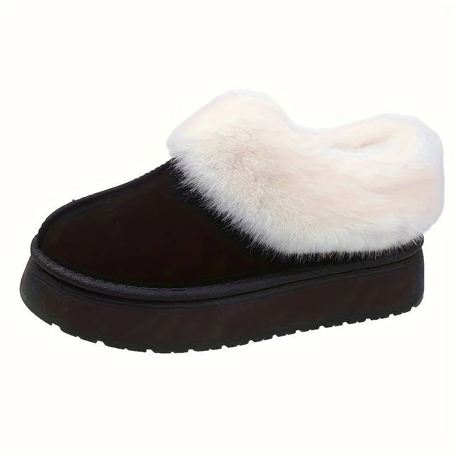 Plateaupantoffels | Bont | Instapmodel | Winterschoenen voor dames