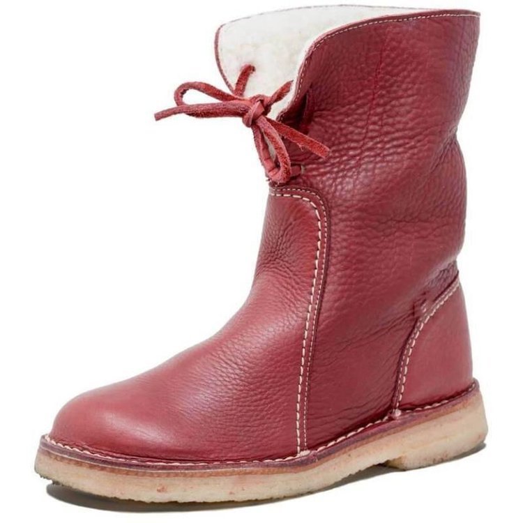 Winterlaarzen | Waterdicht | Warm | Leren Laarzen | Dameslaarzen met Wolvoering