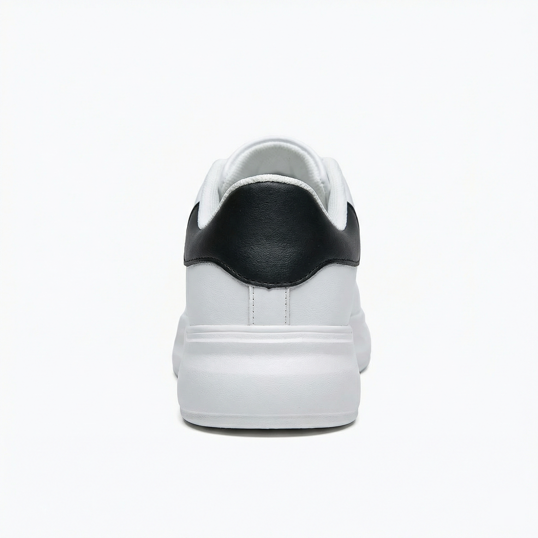 Witte sneakers - Platformsneakers met veters voor dames-Boutique Moda