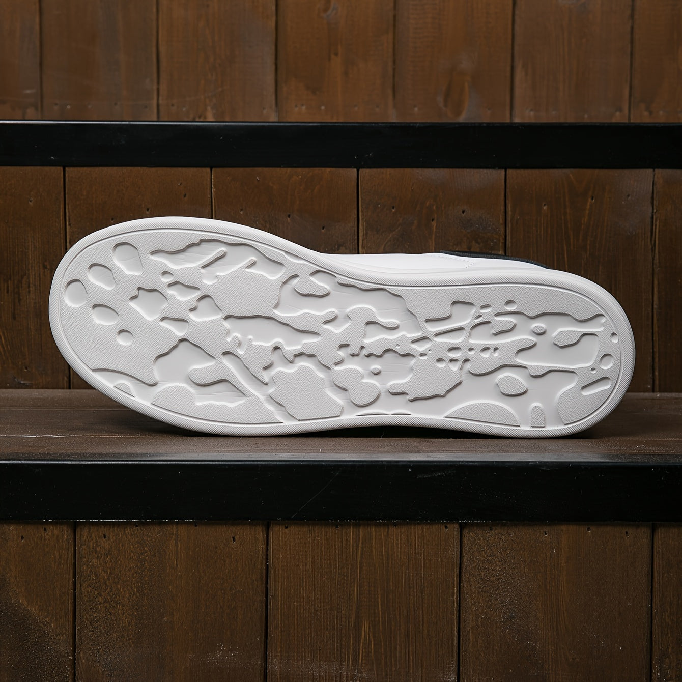 Witte sneakers - Platformsneakers met veters voor dames-Boutique Moda
