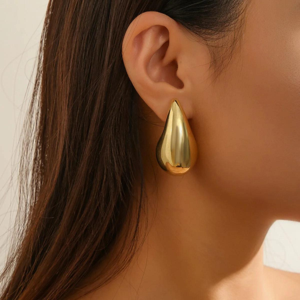 Wolf 'n' Badg'r Teardrop Oorbellen | Waterdruppel sieraden voor dames-Boutique Moda