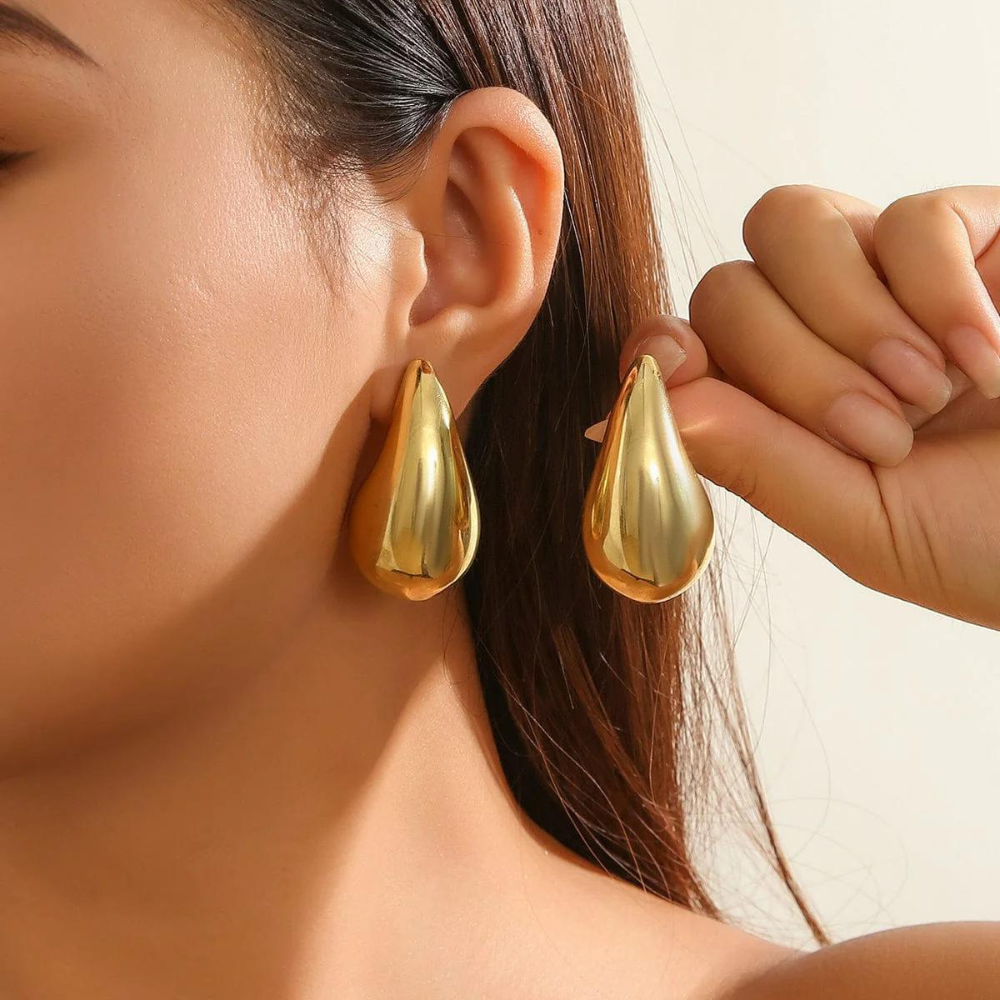 Wolf 'n' Badg'r Teardrop Oorbellen | Waterdruppel sieraden voor dames-Boutique Moda
