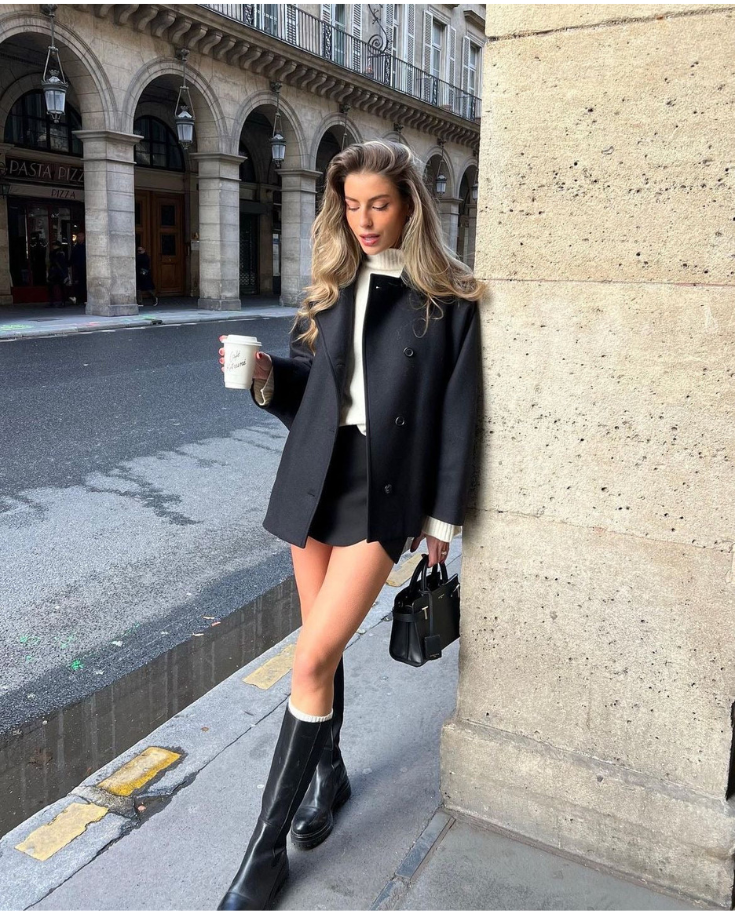 Wollen Trenchcoat | Kort | Single Breasted | Oversized Jack| Vrouwenjas-Boutique Moda