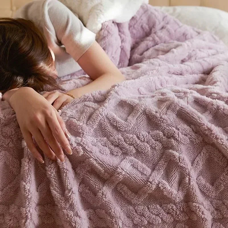 Zachte Sherpa-deken - Pluizig - Winter - Pluche deken - Fleece deken-Boutique Moda