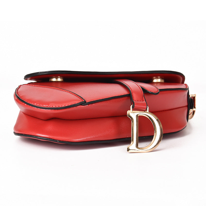 Zadeltas – Kleine schoudertas van imitatieleer voor dames-Boutique Moda