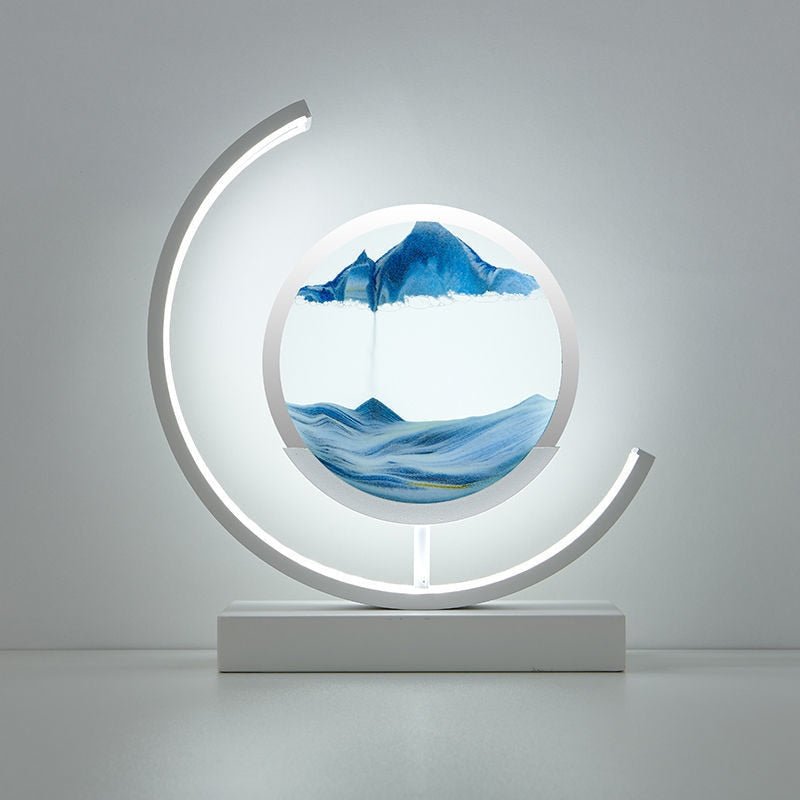 Zandkunstlamp met bewegend 3D zand | LED-tafellamp | 360° draaibaar-Boutique Moda
