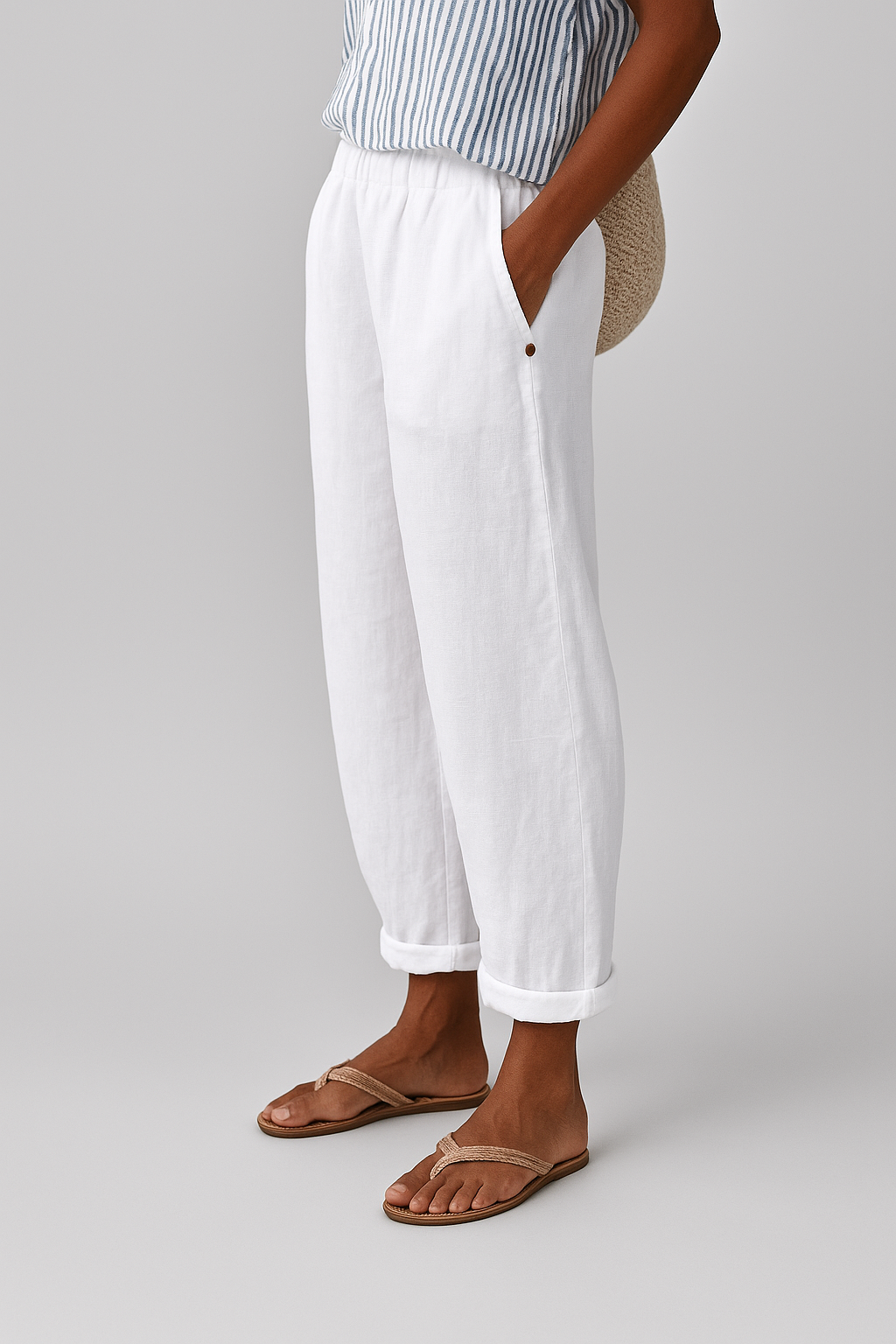 Zomerbroek - Casual - Elastische taille - Korte broek - Damesbroek-Boutique Moda