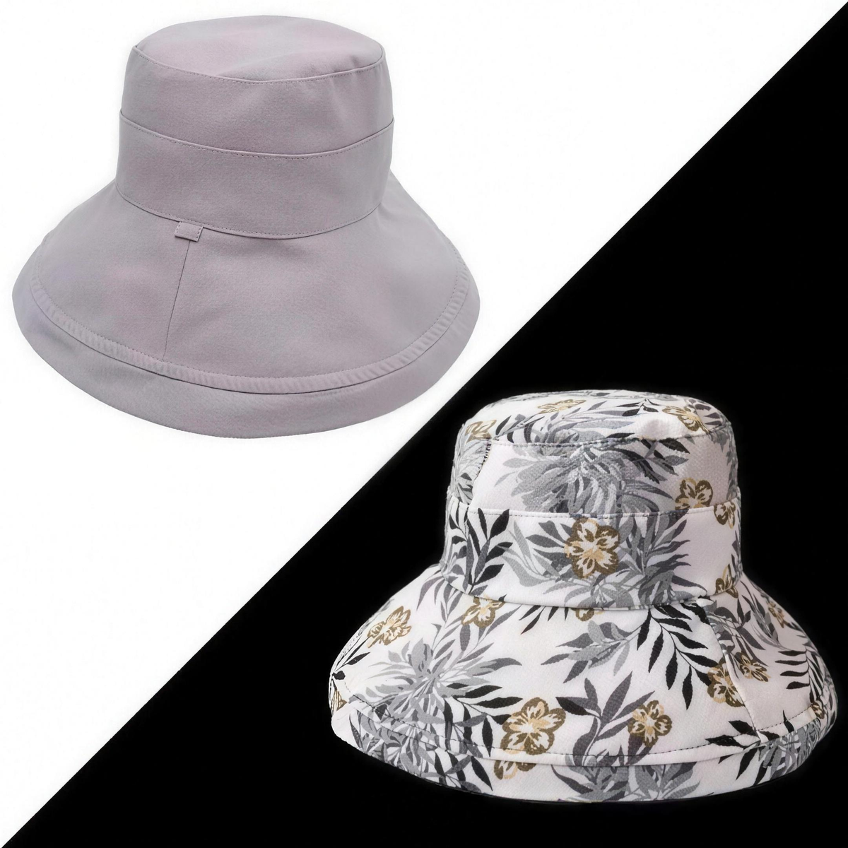 Zonnehoed Dames | Omkeerbaar | Brede Rand | Katoen Linnen-Boutique Moda