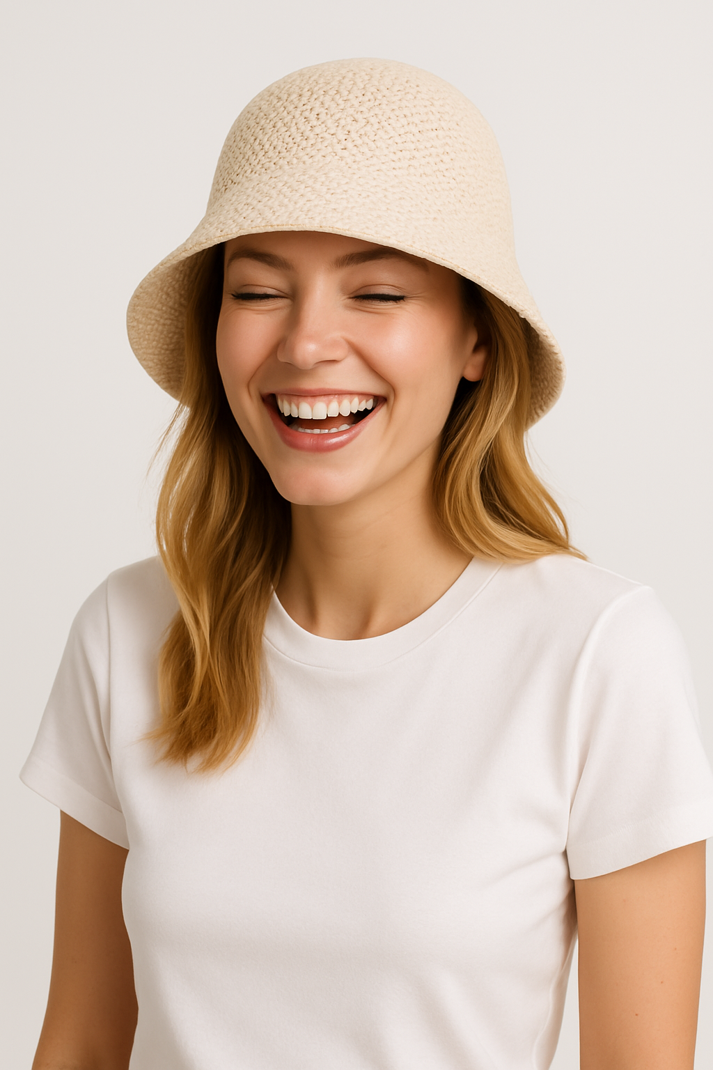 Zonnehoed - Lichtgewicht - Stro - Bucket Hat - Zomerhoeden voor dames-Boutique Moda