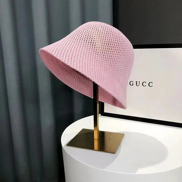 Zonnehoed - Lichtgewicht - Stro - Bucket Hat - Zomerhoeden voor dames-Boutique Moda