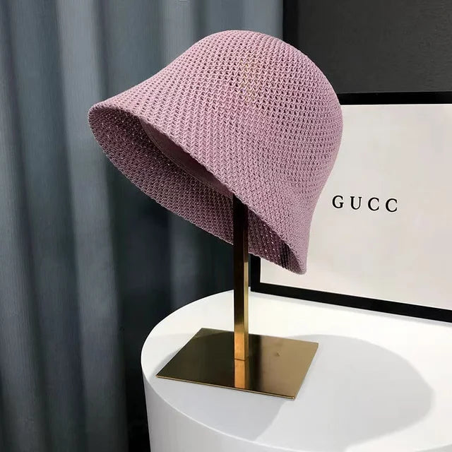 Zonnehoed - Lichtgewicht - Stro - Bucket Hat - Zomerhoeden voor dames-Boutique Moda