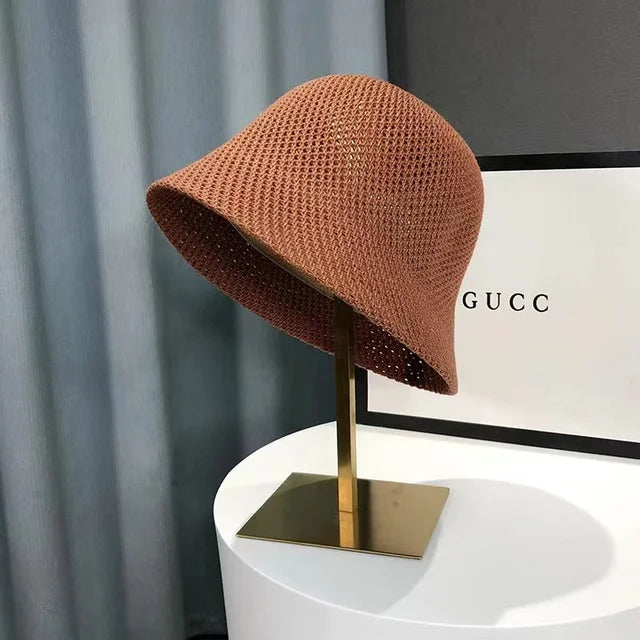 Zonnehoed - Lichtgewicht - Stro - Bucket Hat - Zomerhoeden voor dames-Boutique Moda