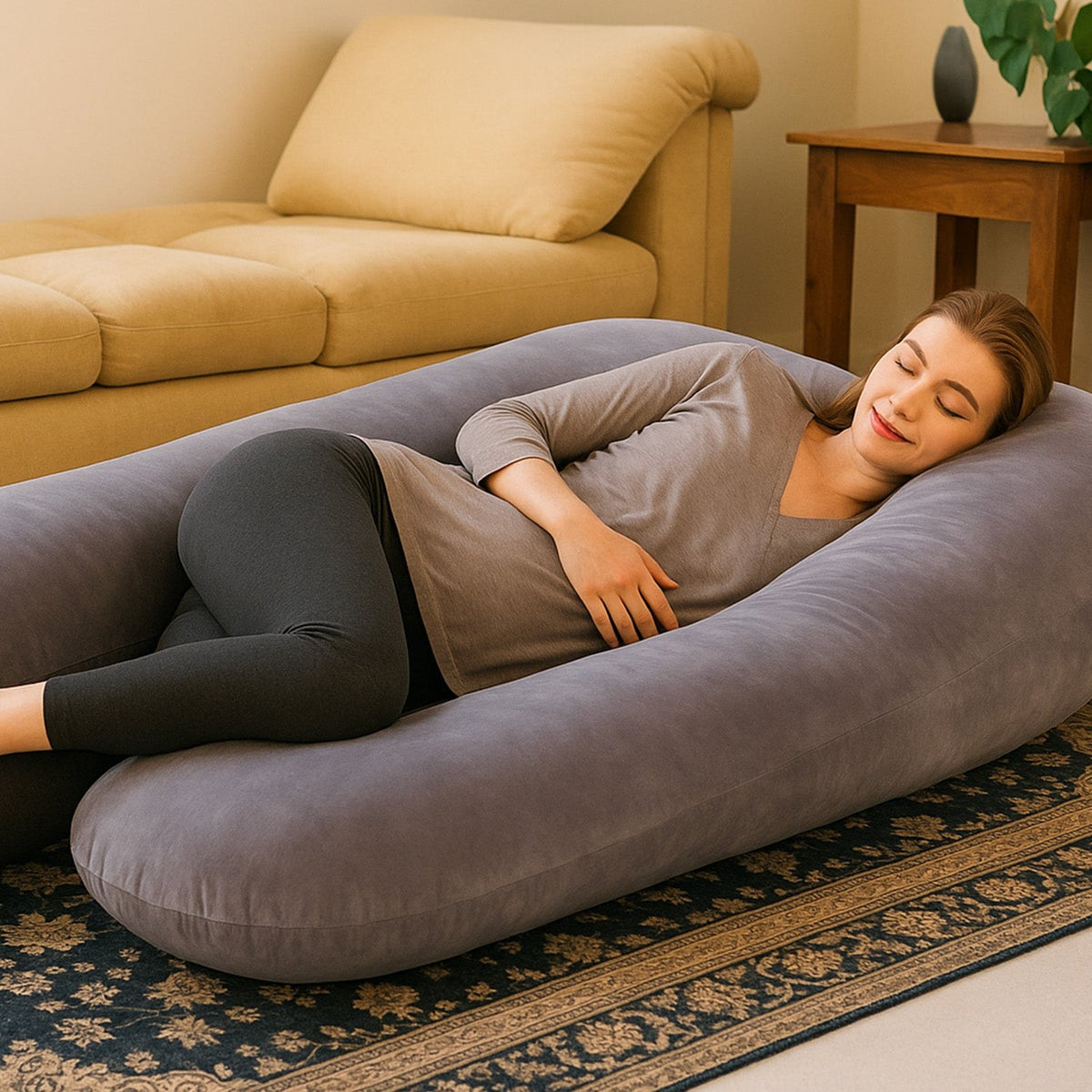 Zwangerschapskussen | XXL U-Vormig Lichaamskussen 140 cm-Boutique Moda