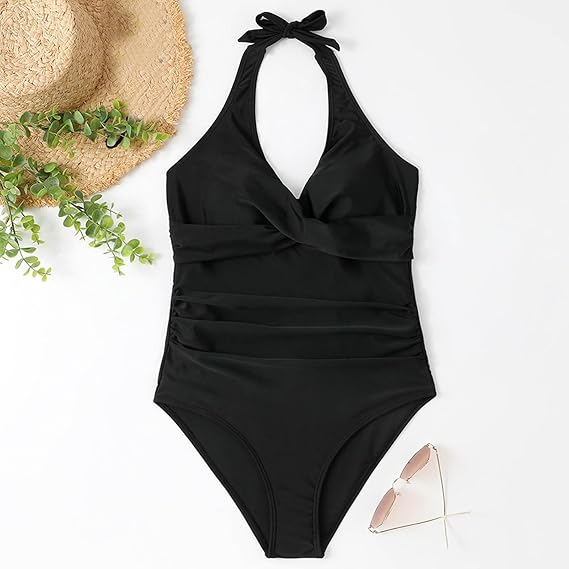 Zwempak | V-hals | Push-Up | Halszwempak | Dameszwemmode-Boutique Moda