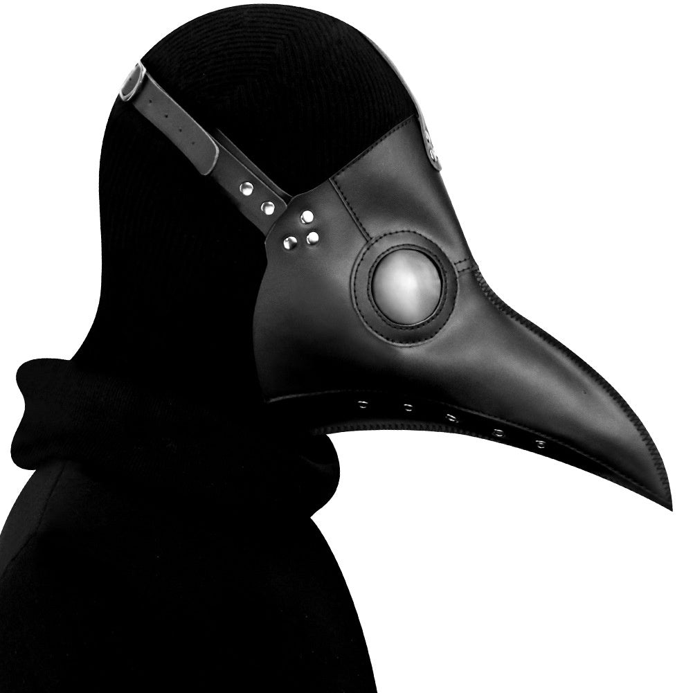 Klassiek Pestdokter Masker | Gladde Snavel | Kunstleer | Gesp