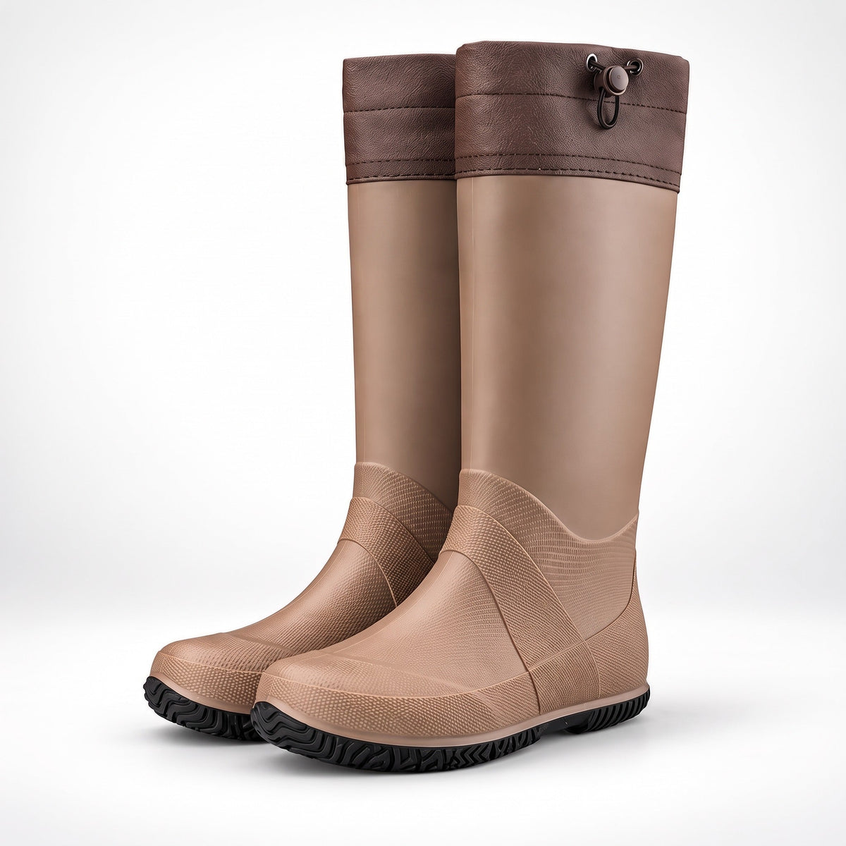 PVC Regenlaarzen Heren | Hoog | Manchet met Koord | 4 Kleuren