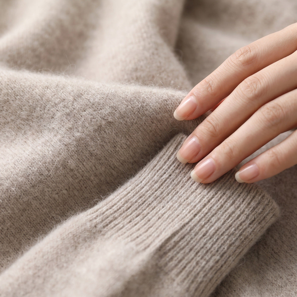 Zachte Coltrui Dames met Geribde Boorden | Pluizig Gebreid | 13 Kleuren