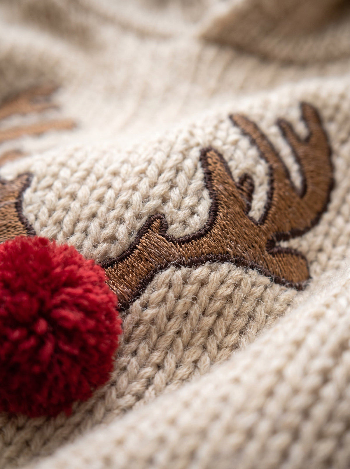 Kerst Hoodie, close-up