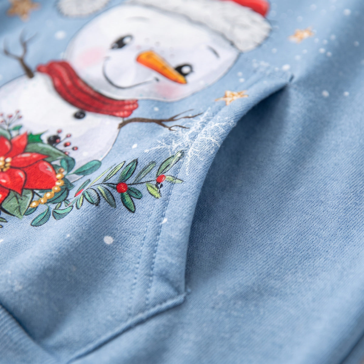 Kerst Hoodie, close-up