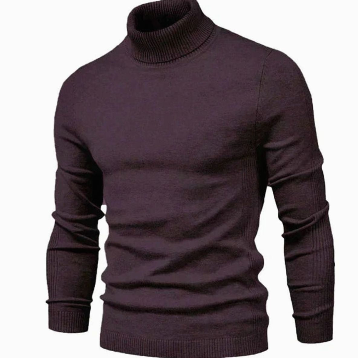 Slim Fit Coltrui Heren | Fijngebreid | Geribde Col