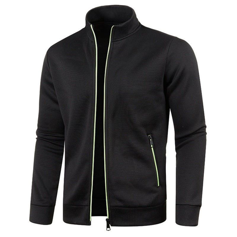 Sweatvest Heren met Opstaande Kraag | Contrastbies | Ritszakken | 4 Kleuren