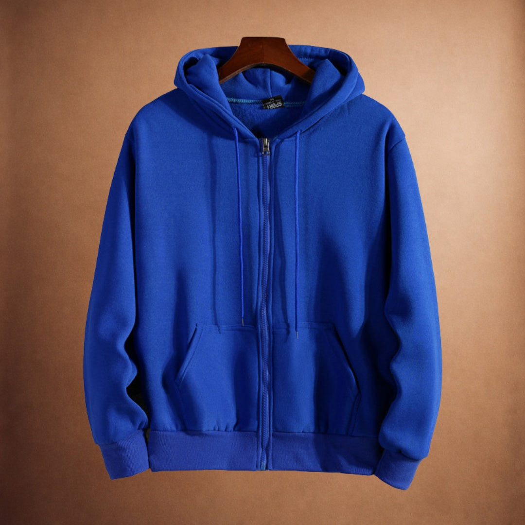 Hoodie met Doorlopende Rits Heren | Trekkoord | 7 Kleuren