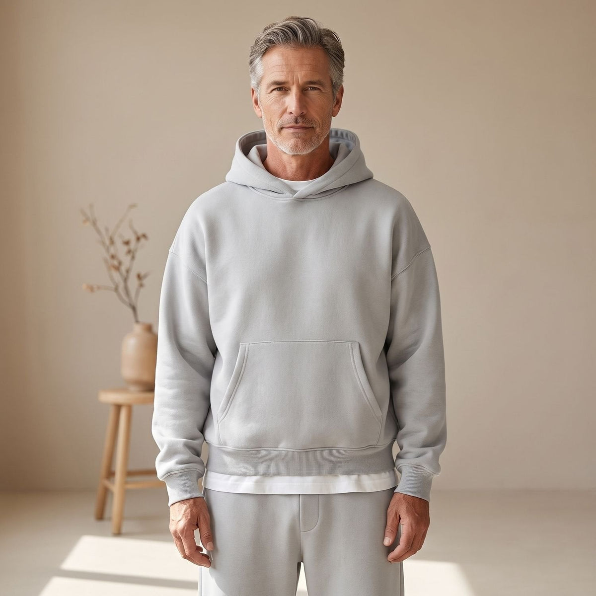 Joggingpak Heren met Buidelzak | Hoodie | Rechte Joggingbroek