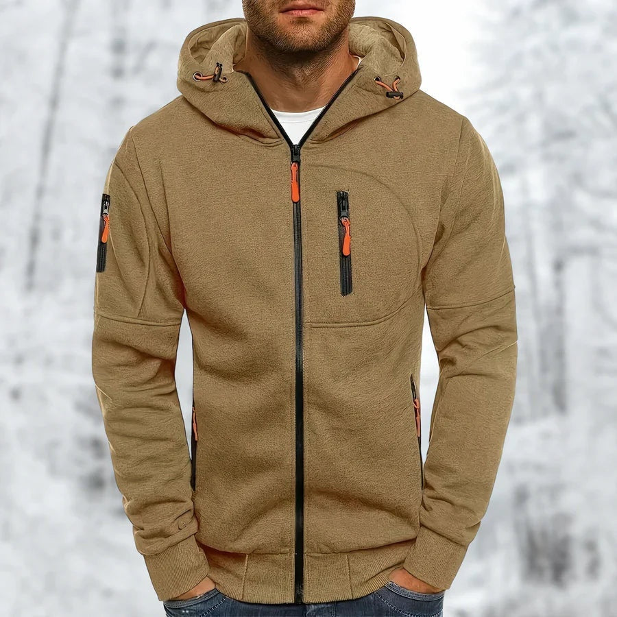 Vest met Capuchon Heren met Ritszakken | 9 Kleuren