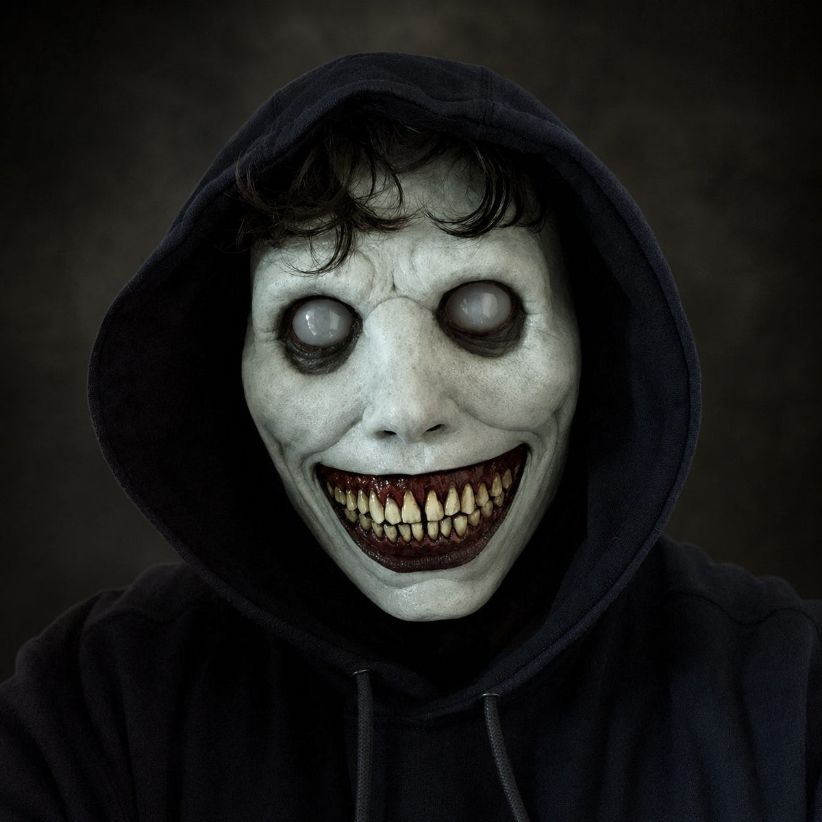 Grijnzend Demonen Masker | Latex | Wit of Groen | Halloween