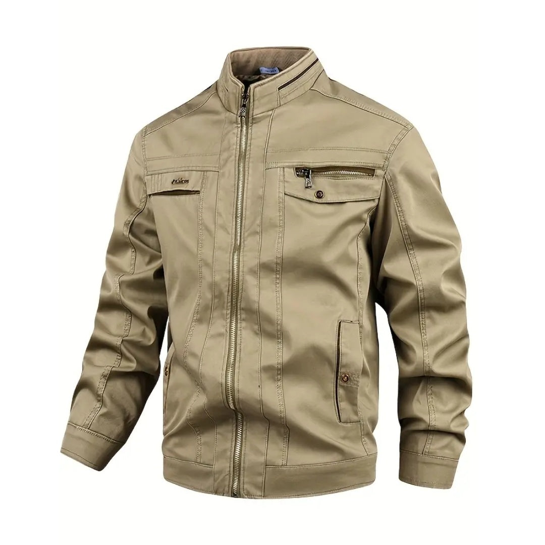 Fieldjacket Heren | Katoen | Opstaande Kraag | Waterafstotend