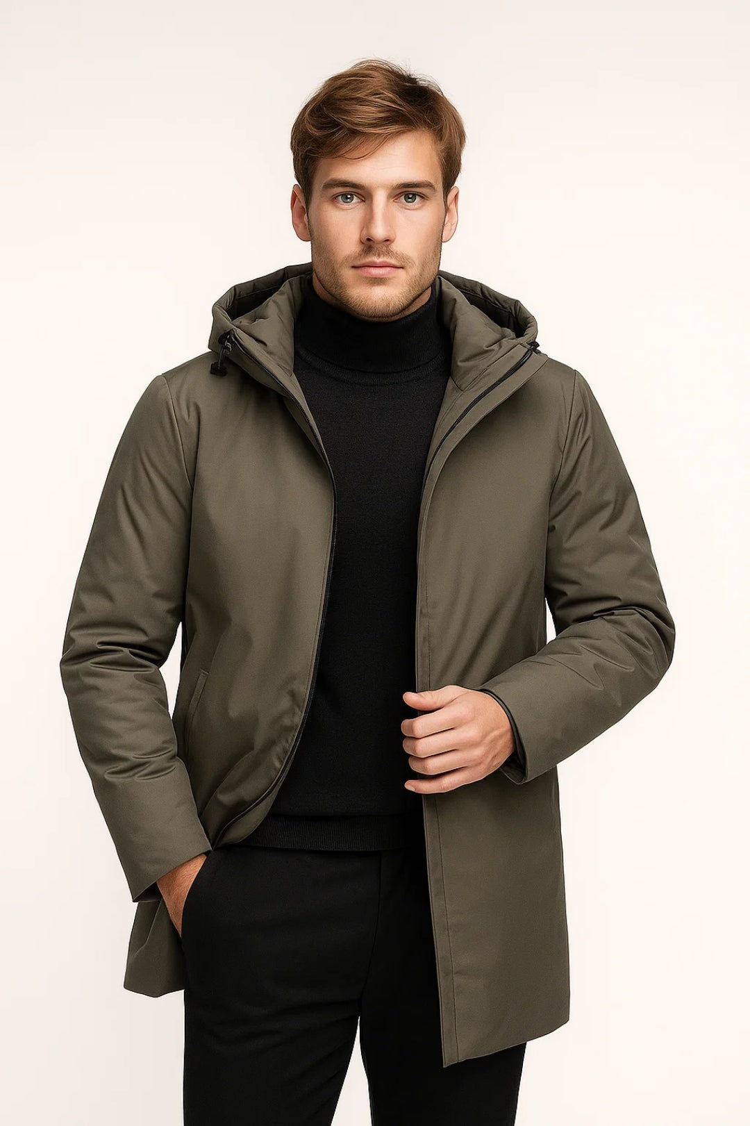 Parka Heren | Waterafstotend | Capuchon | Verborgen Sluiting