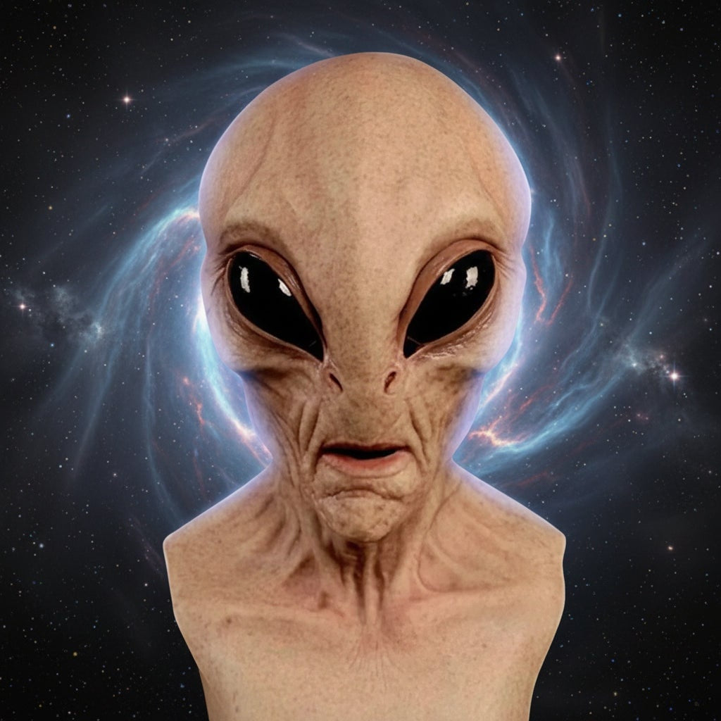 Alien Masker | Latex | Volledig Hoofd met Nekstuk | Grote Ogen