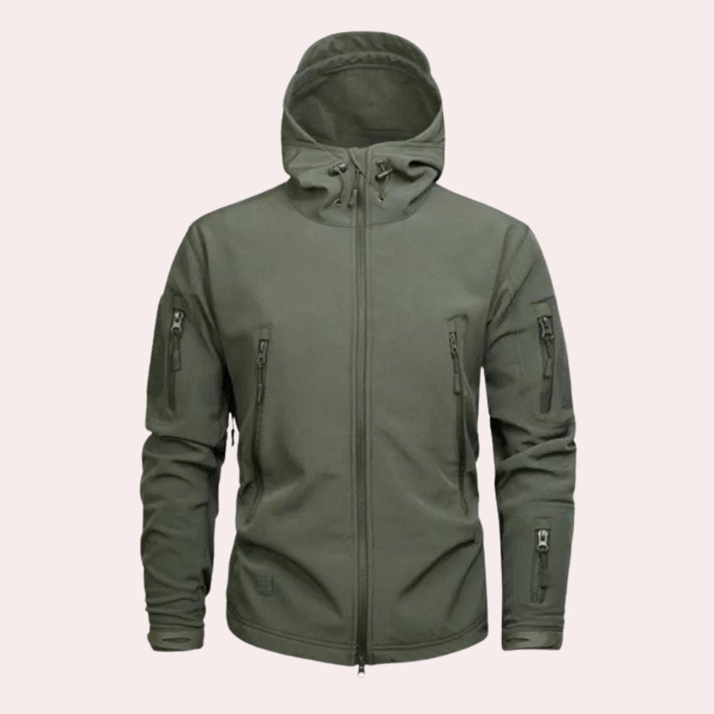 Softshell Jack Heren | Capuchon | Waterafstotend | Ritszakken