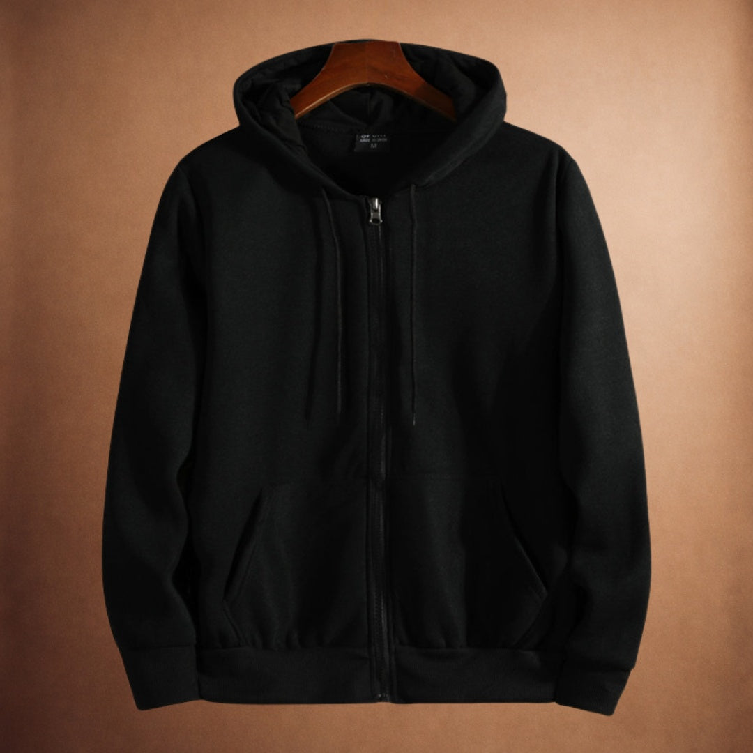 Hoodie met Doorlopende Rits Heren | Trekkoord | 7 Kleuren