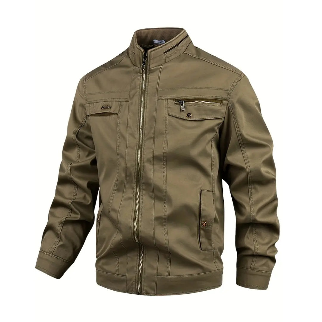 Fieldjacket Heren | Katoen | Opstaande Kraag | Waterafstotend