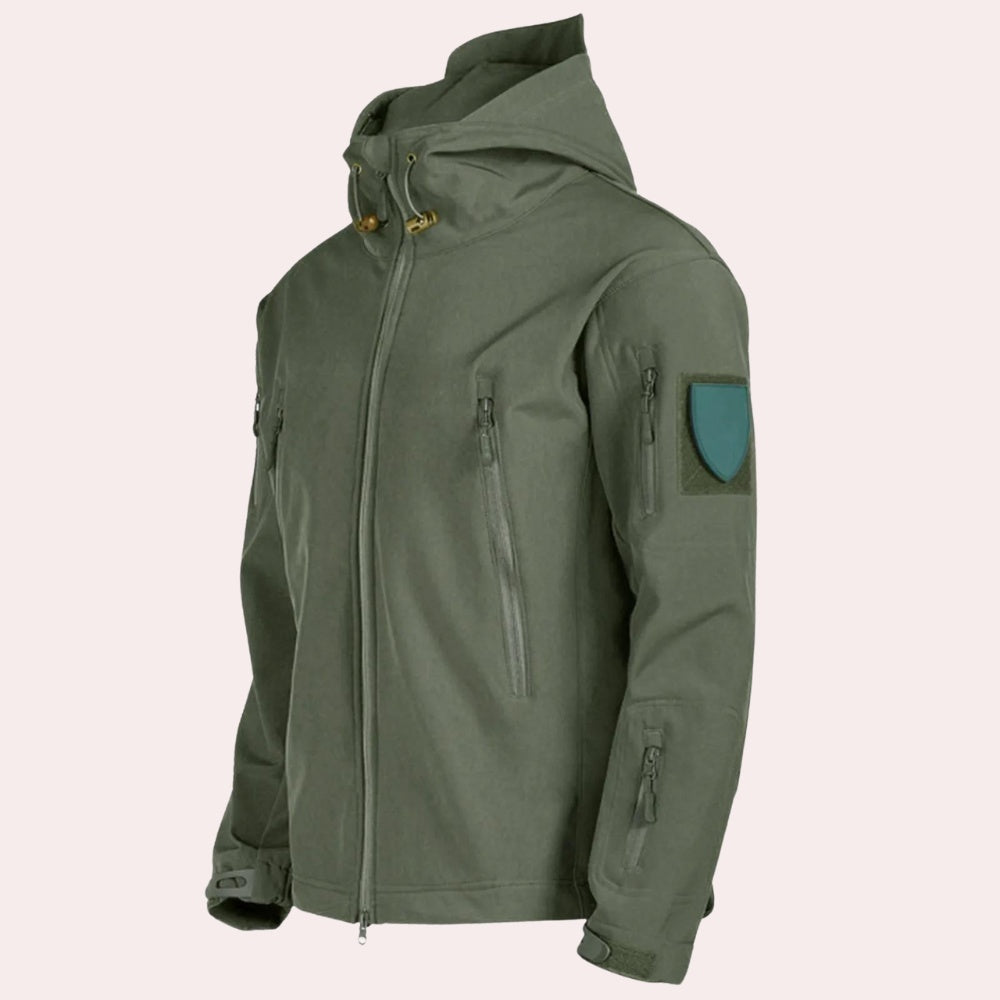 Softshell Jack Heren | Capuchon | Waterafstotend | Ritszakken