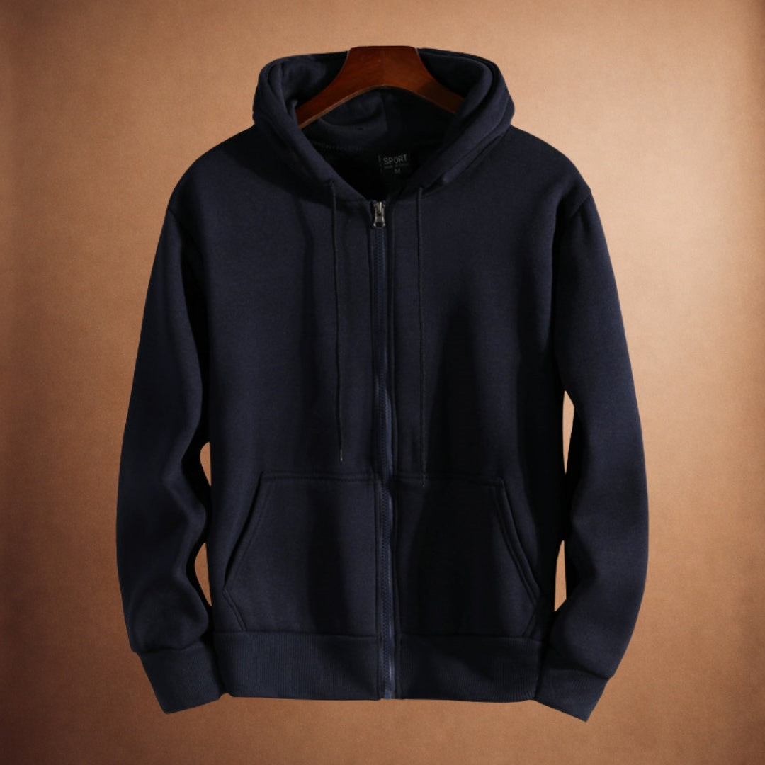 Hoodie met Doorlopende Rits Heren | Trekkoord | 7 Kleuren