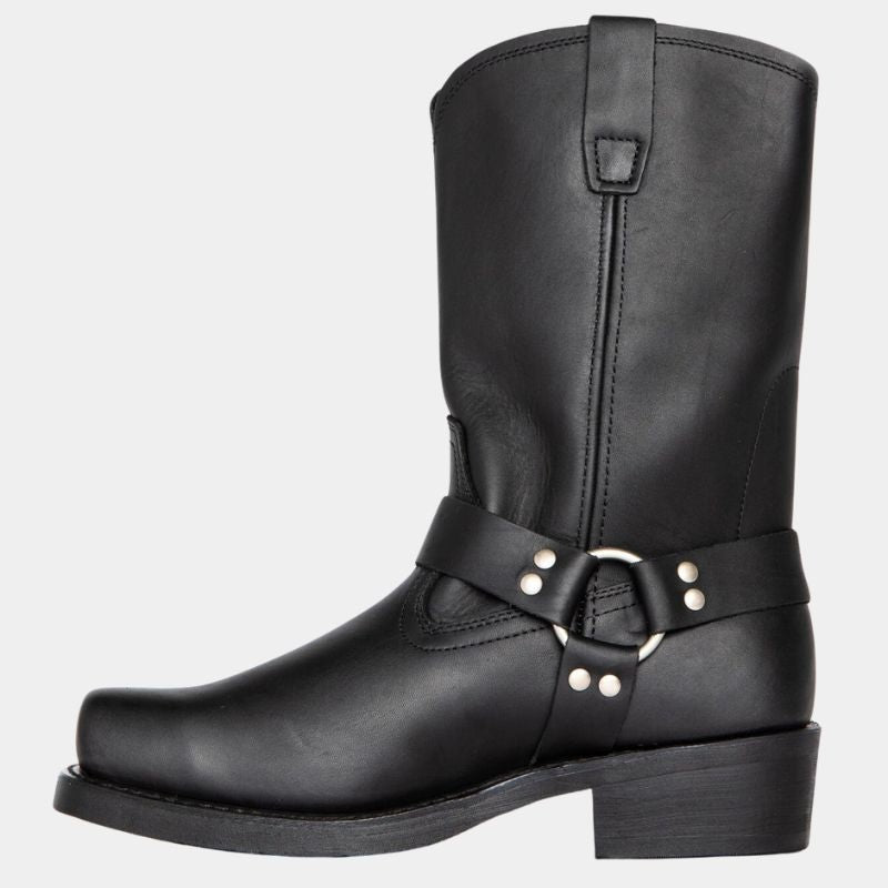 Cowboylaarzen Heren | Harnasriem | Vierkante Neus | Blokhak
