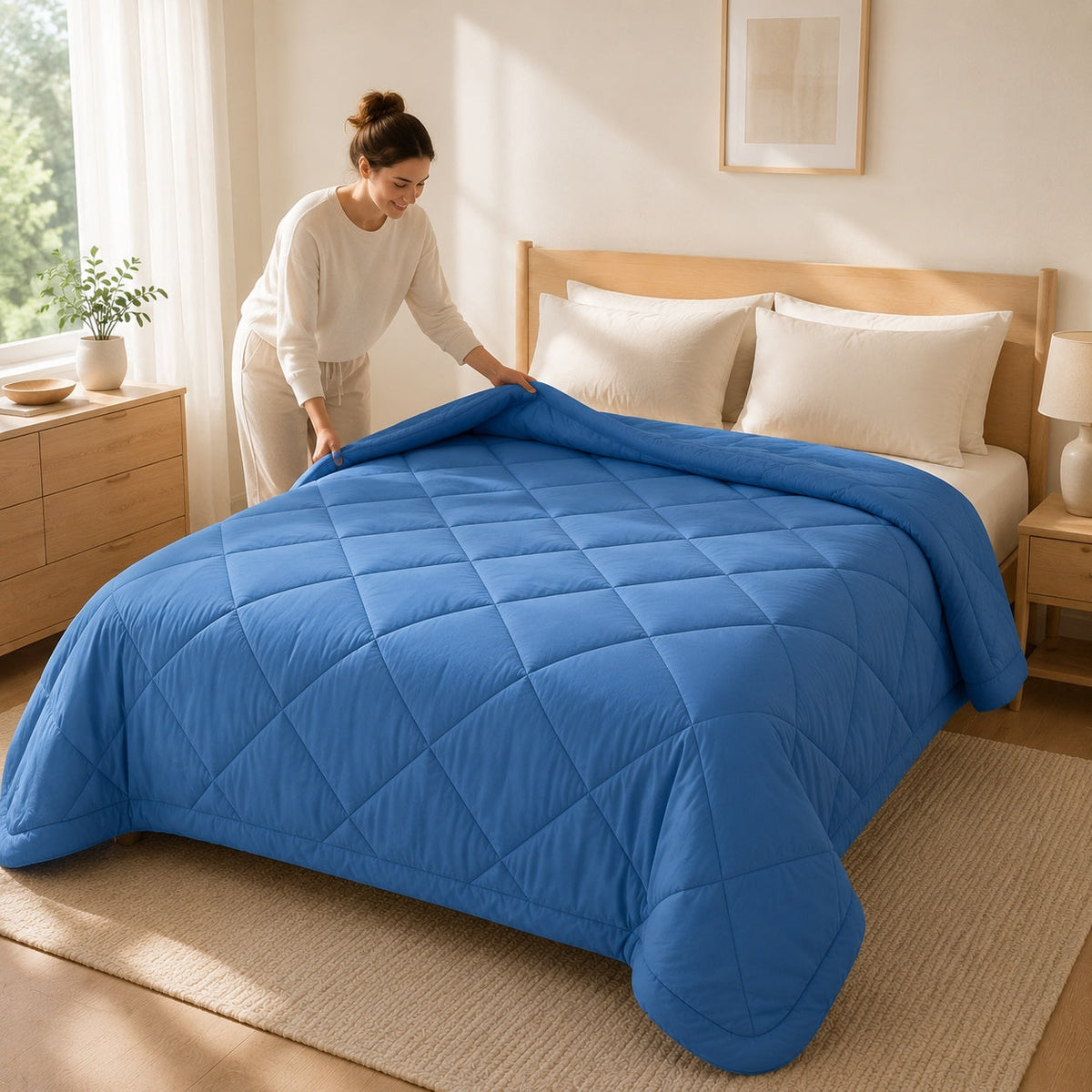 2 in 1 Dekbed zonder Overtrek | 2 Kussenslopen | 9 Kleuren