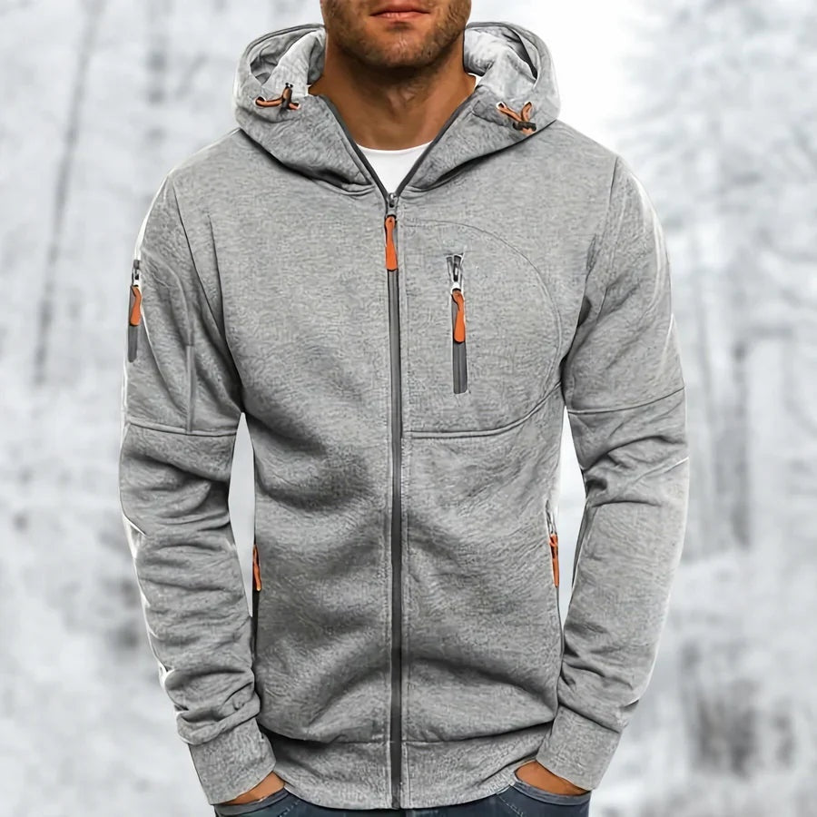 Vest met Capuchon Heren met Ritszakken | 9 Kleuren