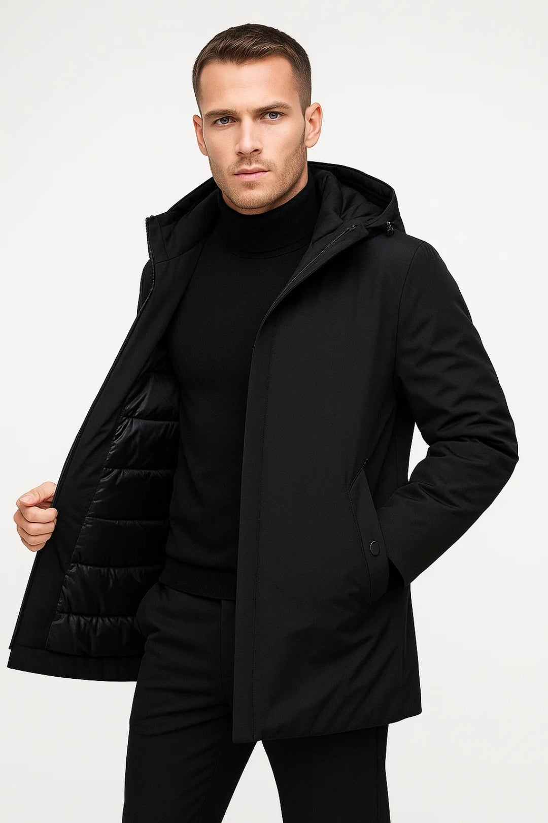 Parka Heren | Waterafstotend | Capuchon | Verborgen Sluiting