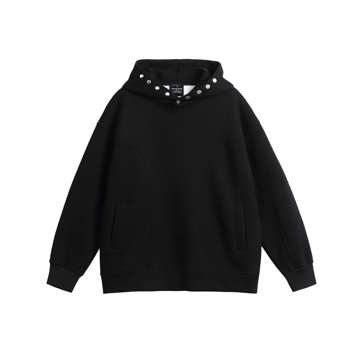 Oversized Hoodie Heren met Drukknopen | Paspelzakken | 3 Kleuren