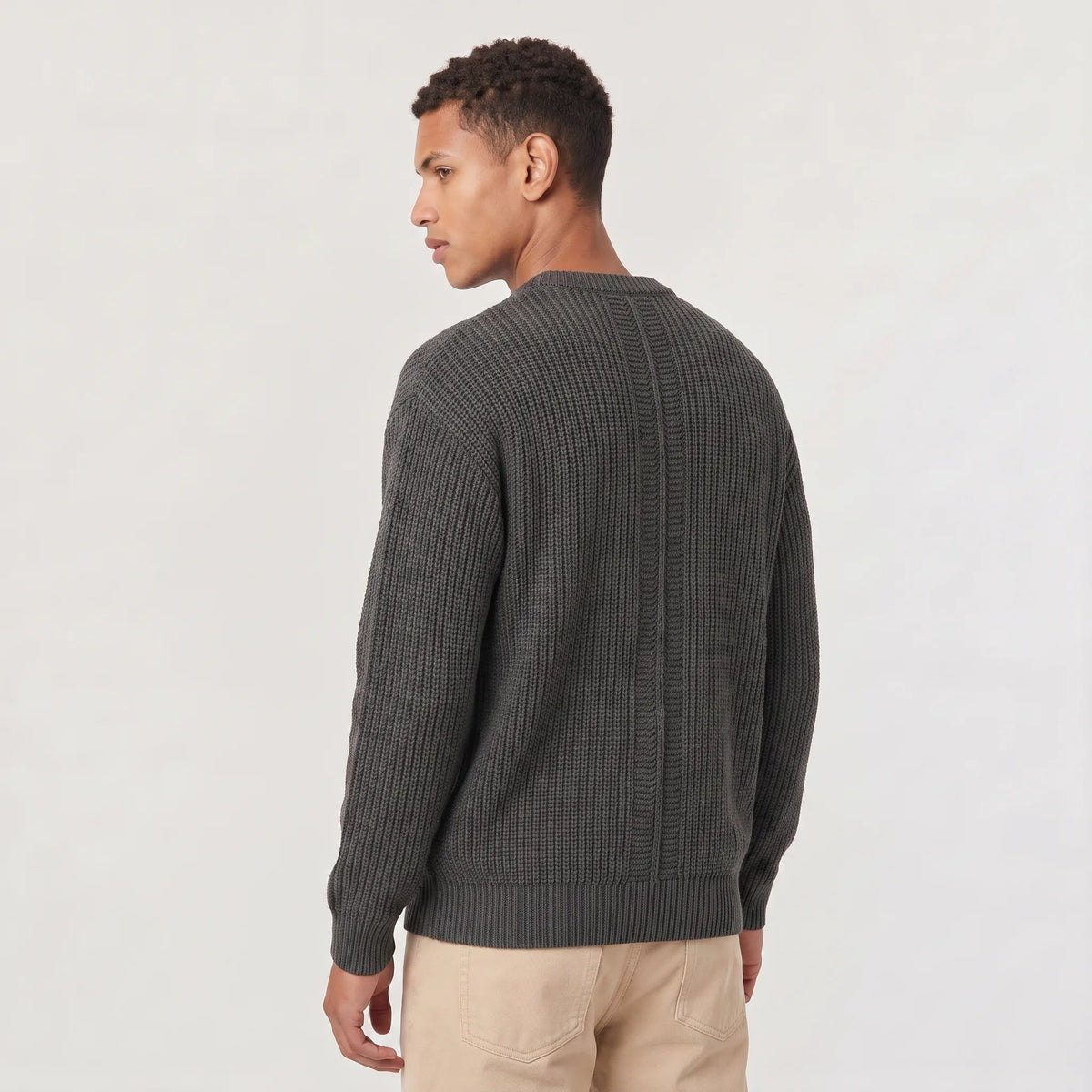 Ribgebreide Trui Heren | Ronde Hals | Regular Fit