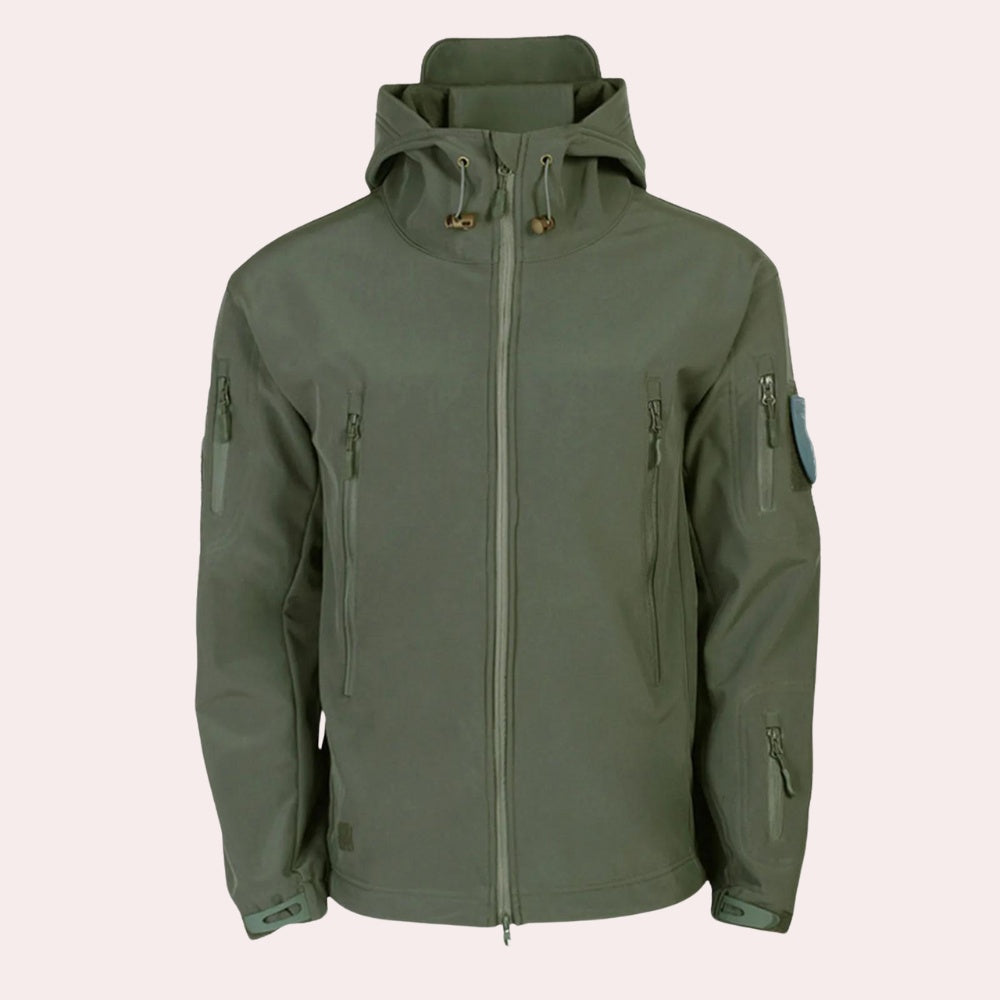Softshell Jack Heren | Capuchon | Waterafstotend | Ritszakken