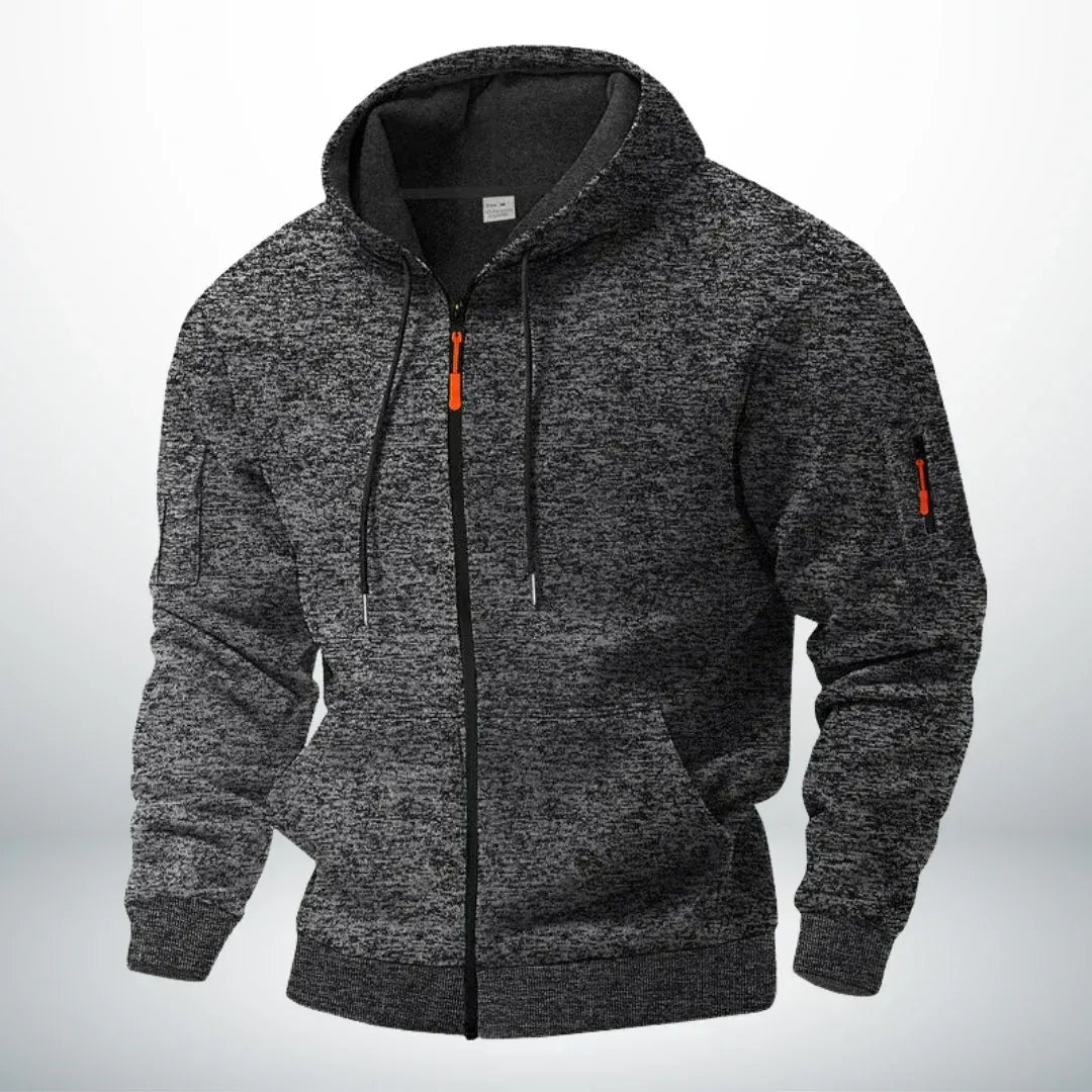 Hoodie Vest Heren van Gemêleerd Breisel | Mouwzak | 5 Kleuren