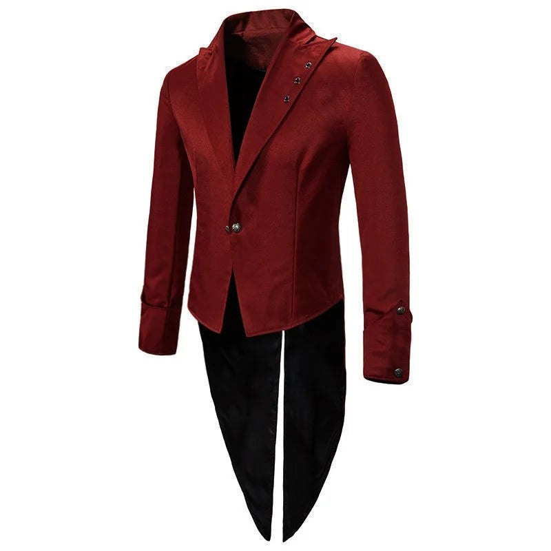 Vampier Slipjas Heren | Gothic Jas | Zwaluwstaart | 3 Kleuren