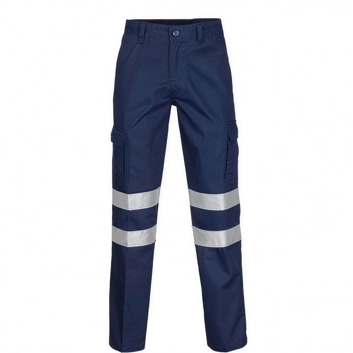 Werkbroek met Reflectie | Katoen | Cargo | Marineblauw