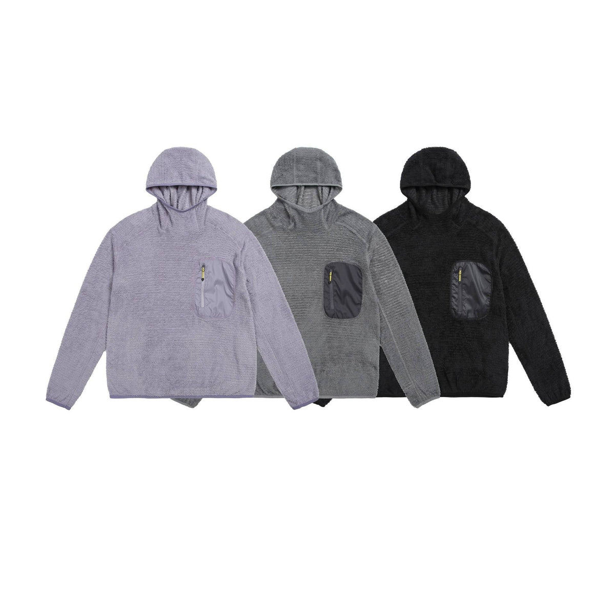 Fleece Hoodie Heren met Borstzak | 3 Kleuren