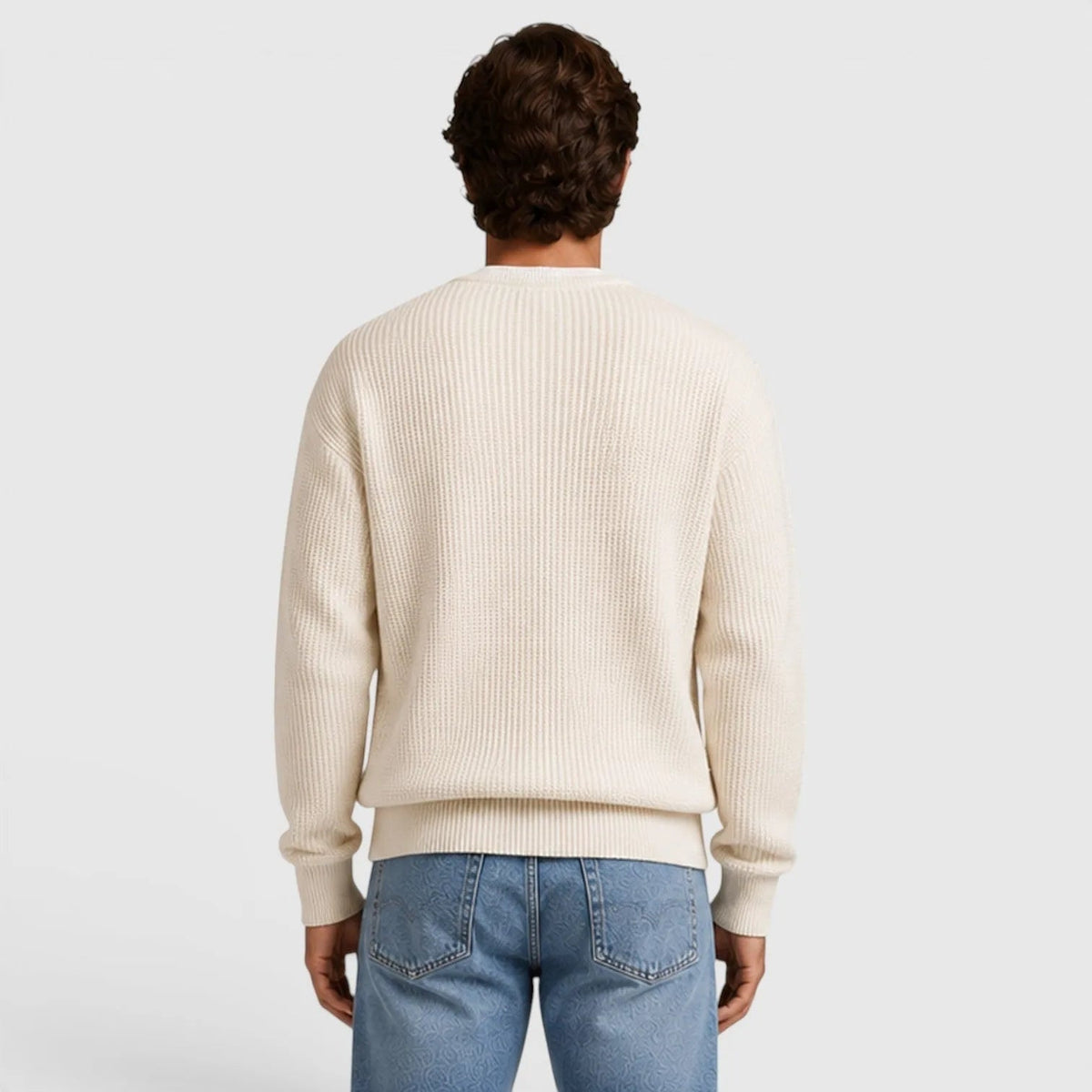 Vest met Rits Heren | Ronde Hals | Ribgebreid | Zakken